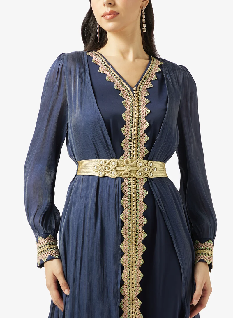 Khizana  Embroidered Abaya With Inner Dress for Women | Best Price UAE